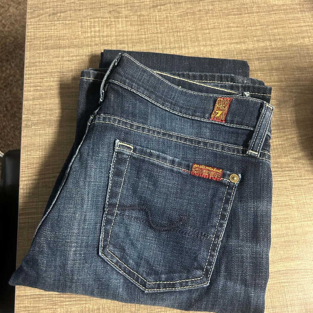 7 For All Mankind Indigo Denim Jeans